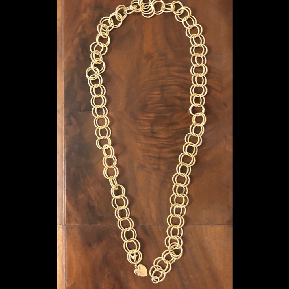 Betsy Johnson goldtone  Circle Necklace